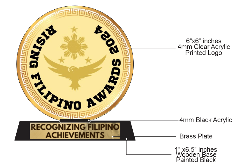 Rising Filipino Awards Trophy
